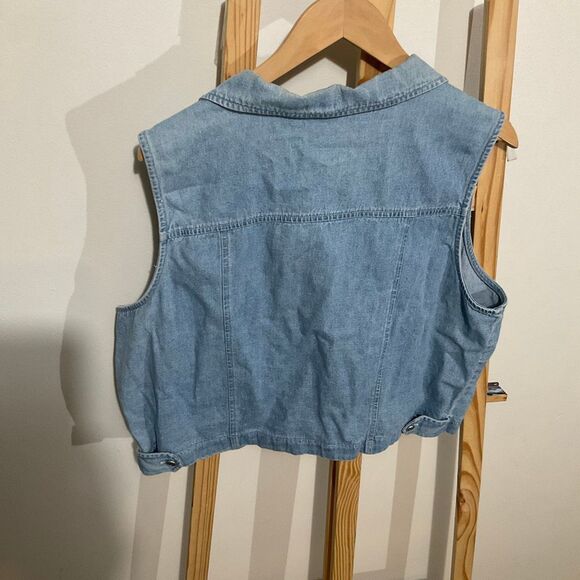 Bobbie Brooks women’s vintage denim vest , size 22w 100% cotton - Picture 3 of 8